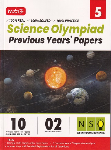 SCIENCE OLYMPIAD PREVIOUS YEARs PAPERS Class 5 | MTG