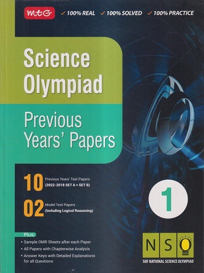 SCIENCE OLYMPIAD PREVIOUS YEARs PAPERS Class 1 | MTG