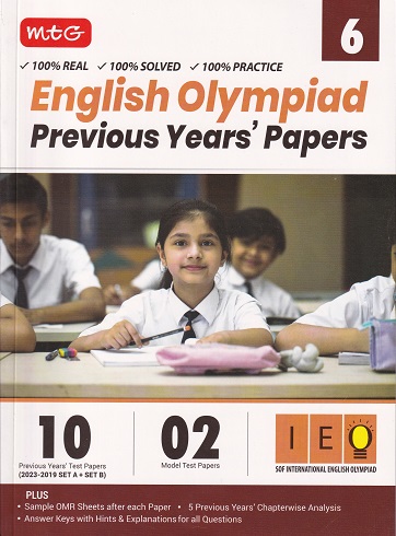 ENGLISH OLYMPIAD PREVIOUS YEARs PAPERS Class 6 | MTG