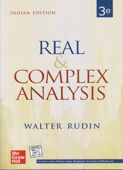 REAL & COMPLEX ANALYSIS | WALTER RUDIN | McGraw Hill