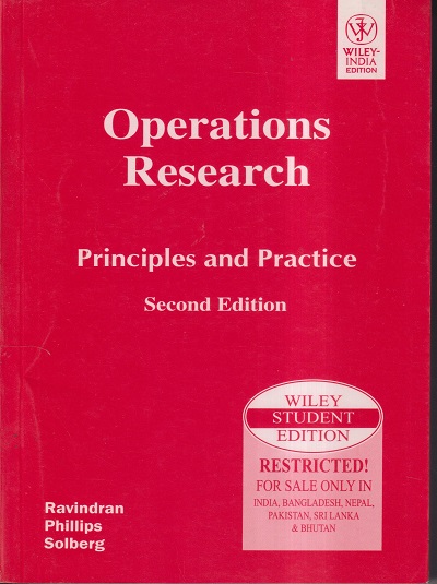 OPERATIONS RESEARCH PRINCIPLES AND PRACTICE | WILEY