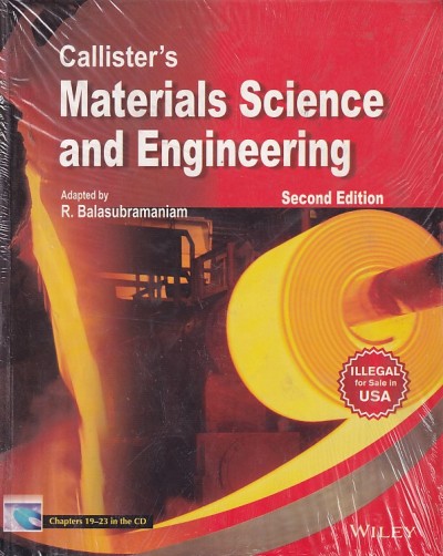 CALLISTERs MATERIALS SCIENCE AND ENGINEERING | R. BALASUBRAMANIAM | Wiley