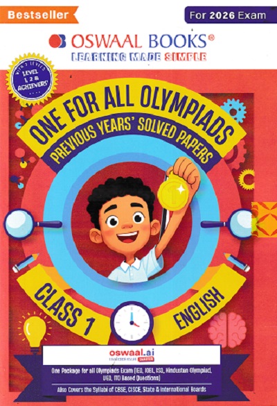 ONE FOR ALL OLYMPIADS (PREVIOUS YEARs SOLVED PAPERS) ENGLISH Class 1 | OSWAAL BOOKS