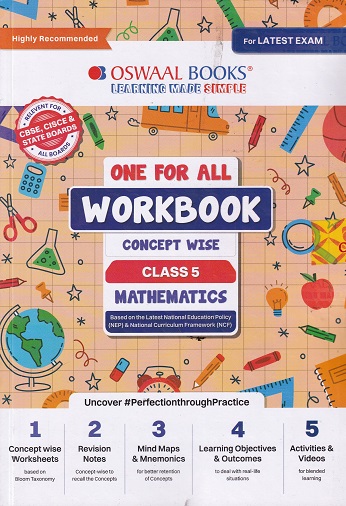 ONE FOR ALL WORKBOOK CONCEPTWISE CLASS-5 MATHEMATICS | OSWAAL BOOKS