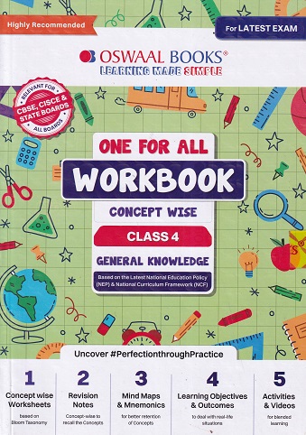 ONE FOR ALL WORKBOOK CONCEPTWISE CLASS-4 GENERAL KNOWLEDGE | OSWAAL BOOKS