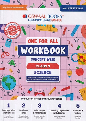 ONE FOR ALL WORKBOOK CONCEPTWISE CLASS-3 SCIENCE | OSWAAL BOOKS