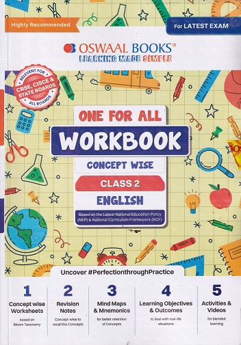 ONE FOR ALL WORKBOOK CONCEPTWISE CLASS-2 ENGLISH | OSWAAL BOOKS