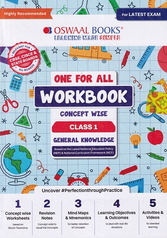 ONE FOR ALL WORKBOOK CONCEPTWISE CLASS-1 GENERAL KNOWLEDGE | OSWAAL BOOKS