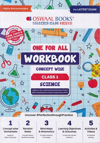 ONE FOR ALL WORKBOOK CONCEPTWISE CLASS-1 SCIENCE | OSWAAL BOOKS