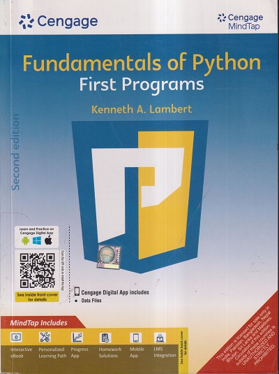 FUNDAMENTALS OF PYTHON FIRST PROGRAMS | KENNETH A. LAMBERT | CENGAGE