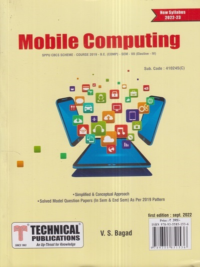 MOBILE COMPUTING (Comp. Engg. Sem 7) SPPU | V.S. BAGAD | Technical Publishers