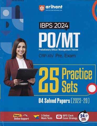 IBPS 2024 PO/MT (Probationary Officer/Management Trainee) (CRP XIV) Preliminary Exam (25 Practice Sets) | Arihant Publications