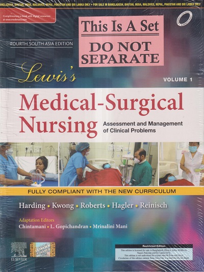 LEWIS'S MEDICAL-SURGICAL NURSING (ASSESSMENT AND MANAGEMENT OF CLINICAL PROBLEMS) (VOL 1 + VOL 2) | HARDING, KWONG, ROBERTS, HAGLER, REINISCH, CHINTAMANI, L. GOPICHANDRAN, MRINALINI MANI | ELSEVIER
