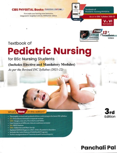 TEXTBOOK OF PEDIATRIC NURSING (FOR NURSING STUDENTS) | PANCHALI PAL | CBS