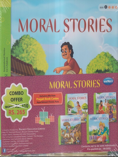 MORAL STORIES (PACK OF 4 BOOKS) (BOOK 1 TO 4) | NAVNEET PUBLICATIONS