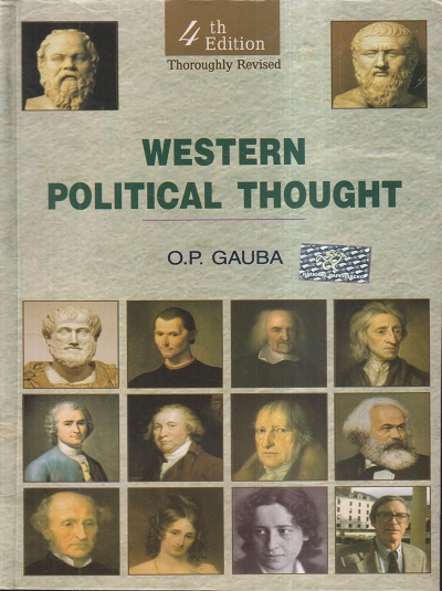 WESTERN POLITICAL THOUGHT | O.P. GAUBA | NATIONAL PAPERBACKS