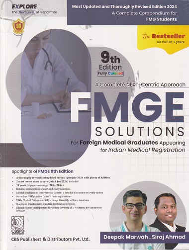 A COMPLETE NEXT CENTRIC APPROACH FMGE SOLUTIONS (FREE AddON Booklet) | DEEPAK MARWAH, SIRAJ AHMAD | CBS