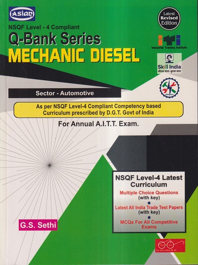 Q-BANK SERIES MECHANIC DIESEL (NSQF 4) | G.S. SETHI | Computech