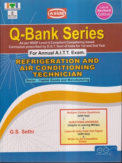 Q-BANK SERIES REFRIGERATION AND AIR CONDITIONING TECHNICIAN (NSQF 4) | G.S. SETHI | Computech