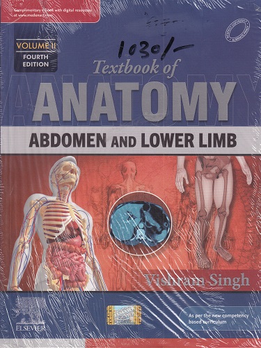 TEXTBOOK OF ANATOMY (Abdomen And Lower Limb) Volume 2 | VISHRAM SINGH | Elsevier