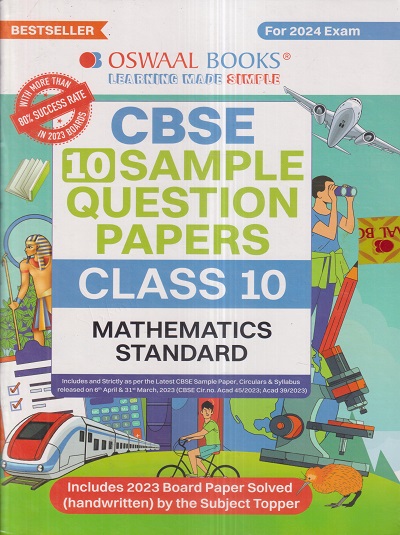 CBSE 10 SAMPLE QUESTION PAPERS Class- 10 MATHEMATICS (STANDARD) 2024 | OSWAAL BOOKS
