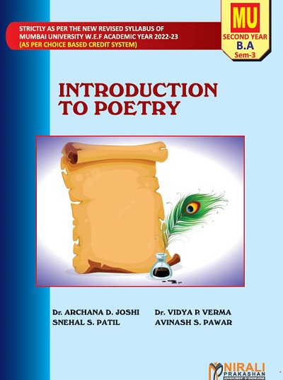 INTRODUCTION TO POETRY - Paper 3 - SYBA Semester 3 - As Per University of Mumbai Syllabus (2022-23)