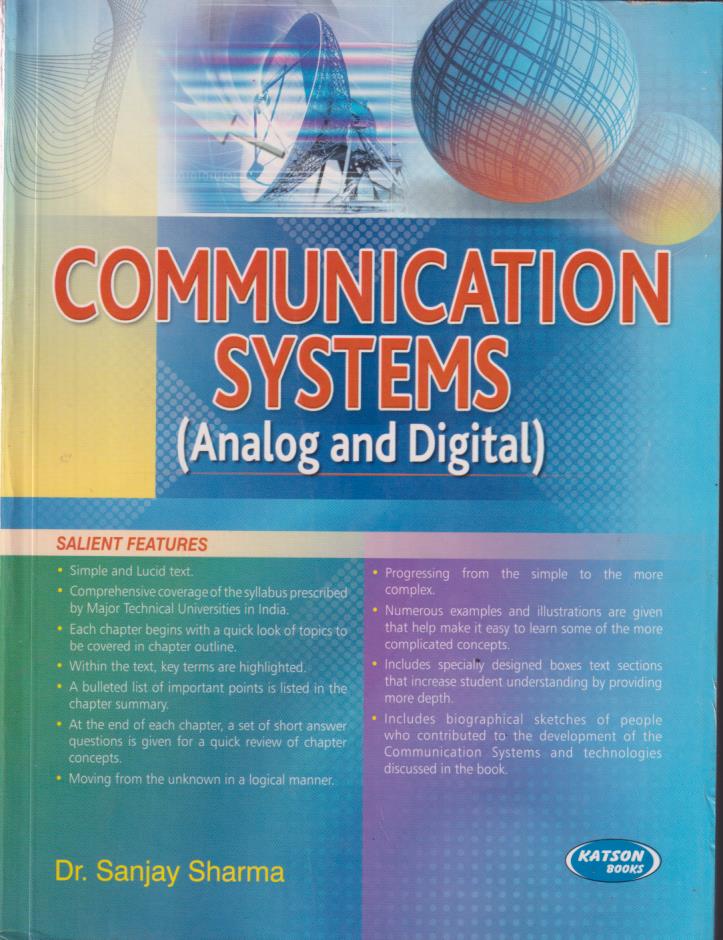 COMMUNICATION SYSTEMS | DR. SANJAY SHARMA | Katson