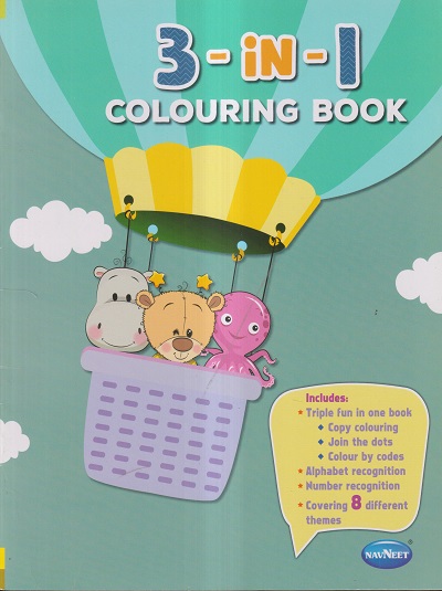 3-IN-1 COLOURING BOOK | नवनीत एज्युकेशन (इंडिया) लि (Navneet Education India Ltd)