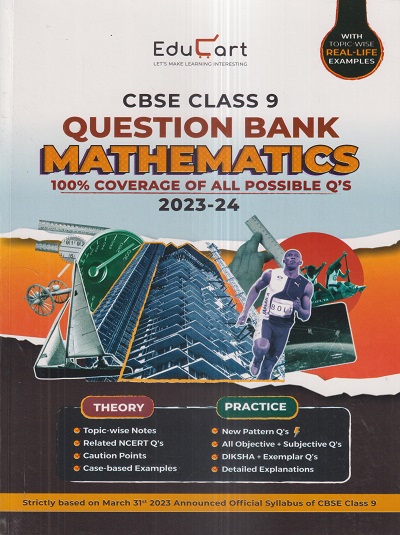 CBSE QUESTION BANK 2023-24 MATHEMATICS Class-9 | Educart