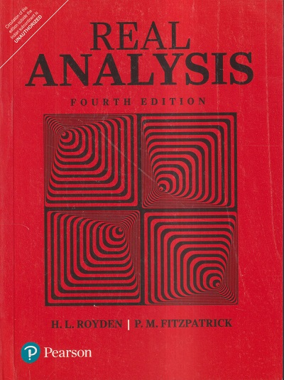 REAL ANALYSIS | H.L. ROYDEN, P.M. FITZPATRICK | PEARSON