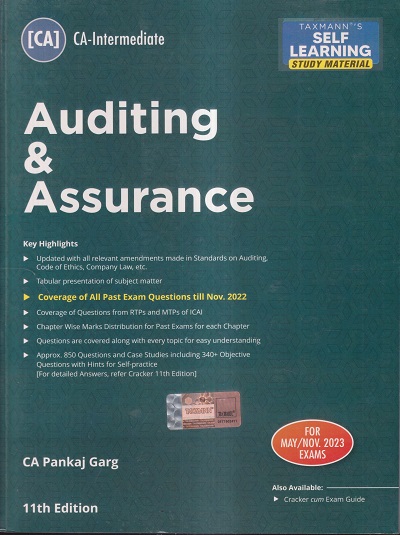 AUDITING & ASSURANCE (STUDY MATERIAL) 2023 | CA PANKAJ GARG | TAXMANN