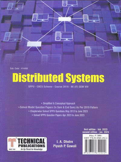 DISTRIBUTED SYSTEMS (IT SEM- 8) SPPU | I.A. DHOTRE, PIYUSH P. GAWALI | TECHNICAL PUBLICATIONS