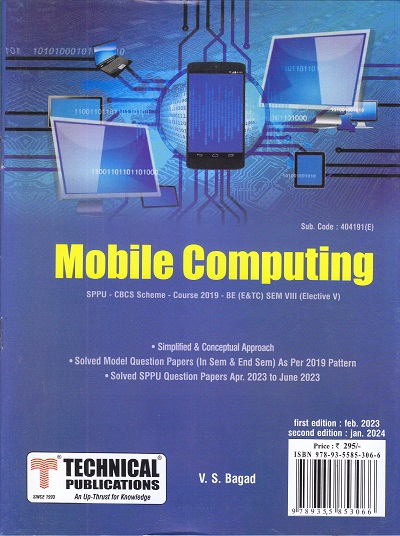 MOBILE COMPUTING (E & TC SEM 8) SPPU | V.S. BAGAD | TECHNICAL PUBLICATIONS