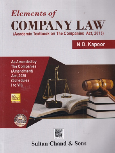 ELEMENTS OF COMPANY LAW | N.D. KAPOOR | SULTAN CHAND & SONS