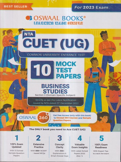 NTA CUET (UG) (COMMON UNIVERSITY ENTRANCE TEST) 10 MOCK TEST PAPERS 2023 BUSINESS STUDIES | OSWAAL BOOKS