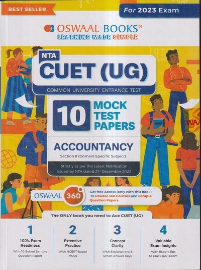 NTA CUET (UG) (COMMON UNIVERSITY ENTRANCE TEST) 10 MOCK TEST PAPERS 2023 ACCOUNTANCY | OSWAAL BOOKS