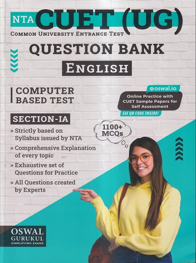 NTA CUET (UG) (COMMON UNIVERSITY ENTRANCE TEST) QUESTION BANK (CBT SECTION-IA) 2023 ENGLISH | OSWAL GURUKUL PUBLICATIONS