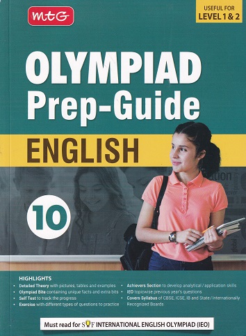 OLYMPIAD PREP GUIDE ENGLISH Class 10 | MTG