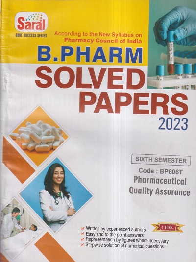 PHARMACEUTICAL QUALITY ASSURANCE SOLVED PAPERS 2023 (B. PHARM SEM 6) | PRATEEK PORWAL, SMITA VERMA | GYAN PUBLICATIONS