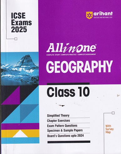 ALL IN ONE GEOGRAPHY ICSE CLASS 10th | Arihant Publications
