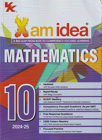 Xam Idea 2024 MATHEMATICS Class 10 CBSE | VK Global Publications