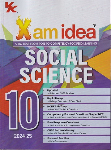 Xam Idea 2024 SOCIAL SCIENCE Class 10 CBSE | VK Global Publications