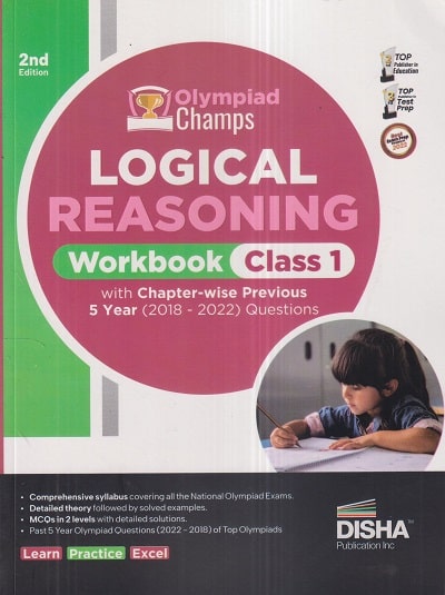 Olympiad Champs LOGICAL REASONING WORKBOOK Class 1 | Disha Publication