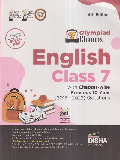 Olympiad Champs ENGLISH Class 7 | Disha Publication
