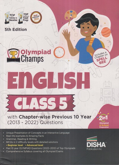 Olympiad Champs ENGLISH Class 5 | Disha Publication