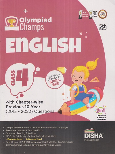 Olympiad Champs ENGLISH Class 4 | Disha Publication