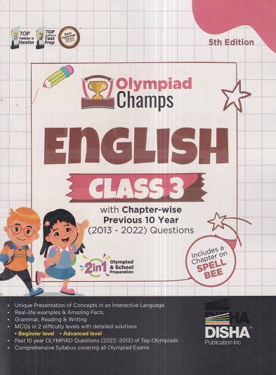 Olympiad Champs ENGLISH Class 3 | Disha Publication