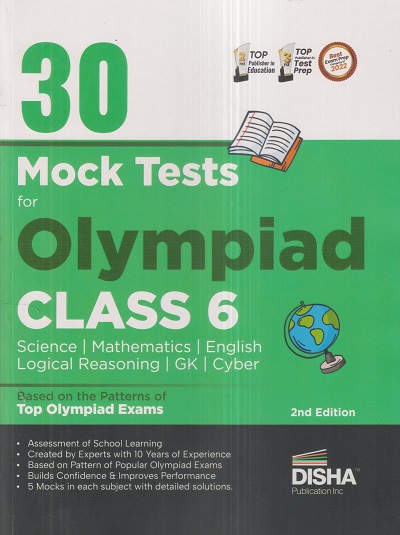 30 MOCK TESTS For OLYMPIADS (All Subjects) Class 6 | Disha Publication