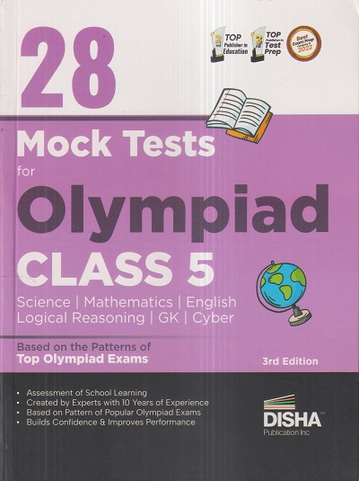 28 MOCK TESTS For OLYMPIADS (All Subjects) Class 5 | Disha Publication