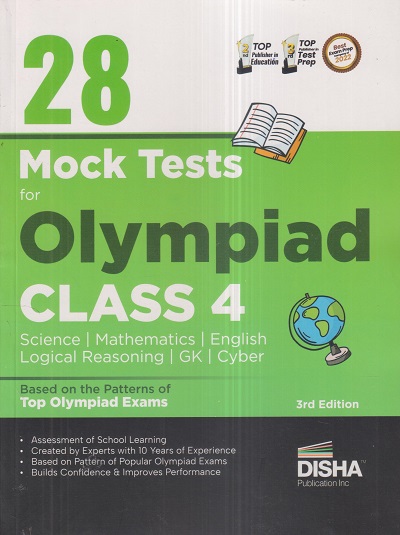 28 MOCK TESTS For OLYMPIADS (All Subjects) Class 4 | Disha Publication